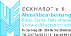 ECKHARDT e.K.  Metallbearbeitung  Logo