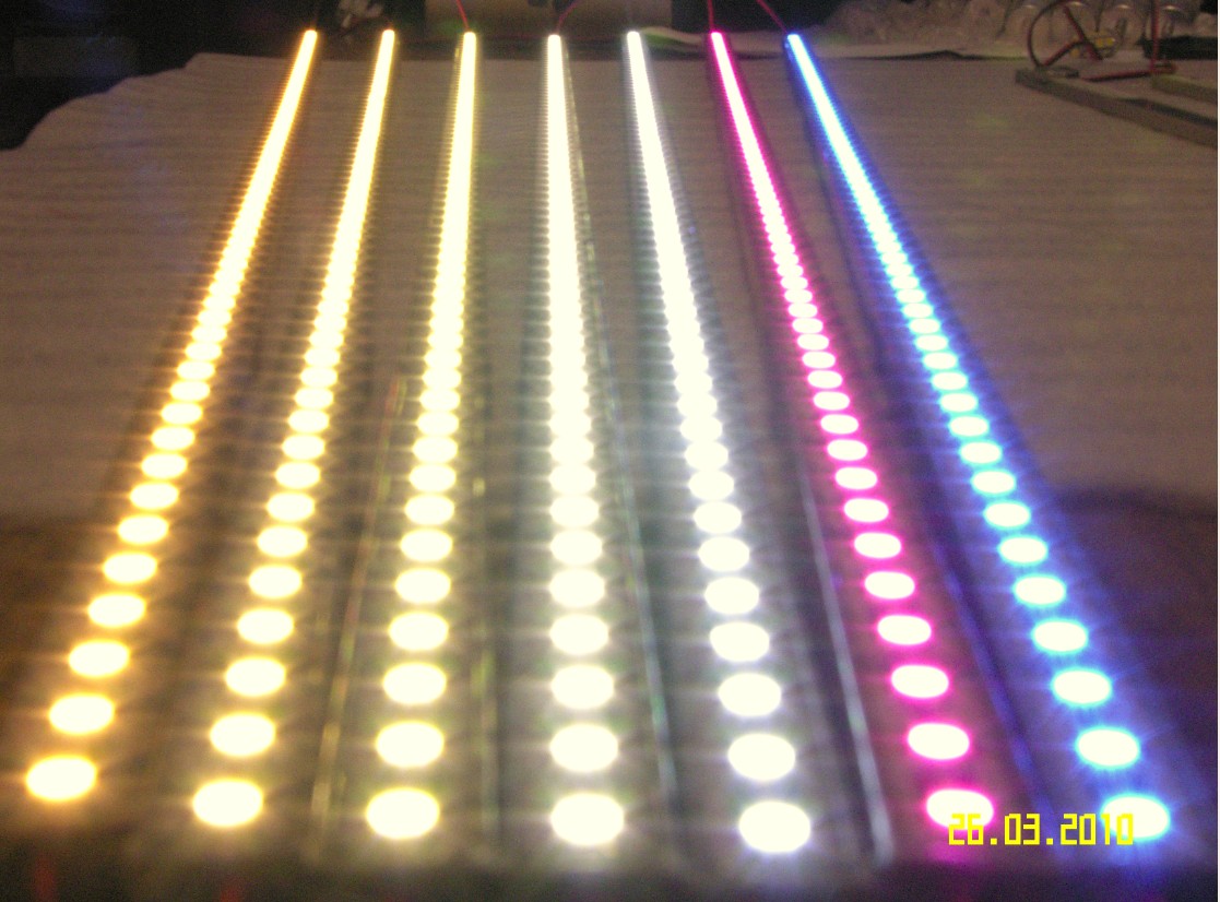 LED-Leisten, verschiedene Farben, IP67, 25cm, 50cm, 100cm