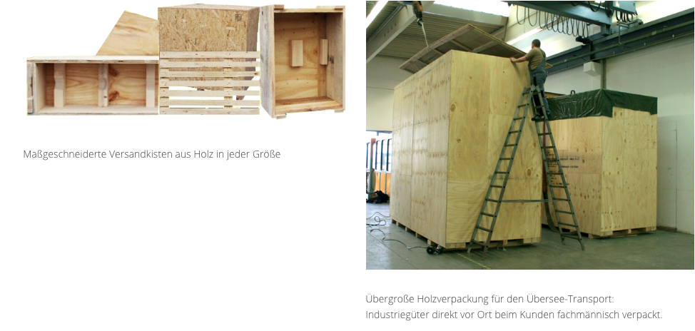 Exportverpackungen aus Holz