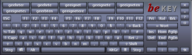 BeKey - OnScreen Keyboard - Bildschirmtastatur