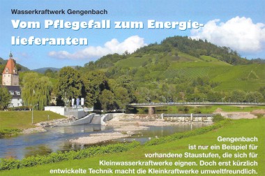 Bewegliches Wasserkraftwerk Gengenbach